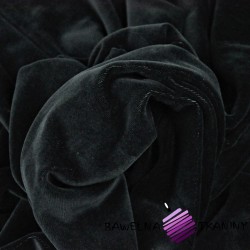Cotton velour - black