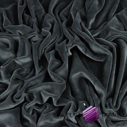 Cotton velour - dark gray