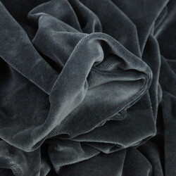 Cotton velour - dark gray