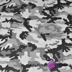 Cotton black-grey-dark gray camouflage