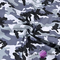 Cotton black-grey- gray-violet camouflage
