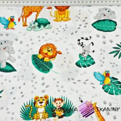 Cotton african animals with...