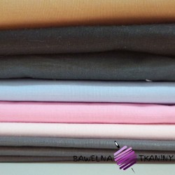 Ścinki tkanin bawełnianych jednokolorowe , końcówki - 1kg