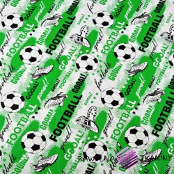 Cotton football goal! on green background