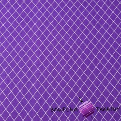 Cotton white diamonds on the purple background