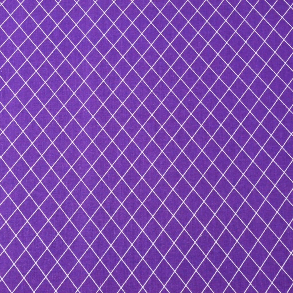 Cotton white diamonds on the purple background