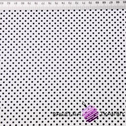 Cotton black dots on an white background